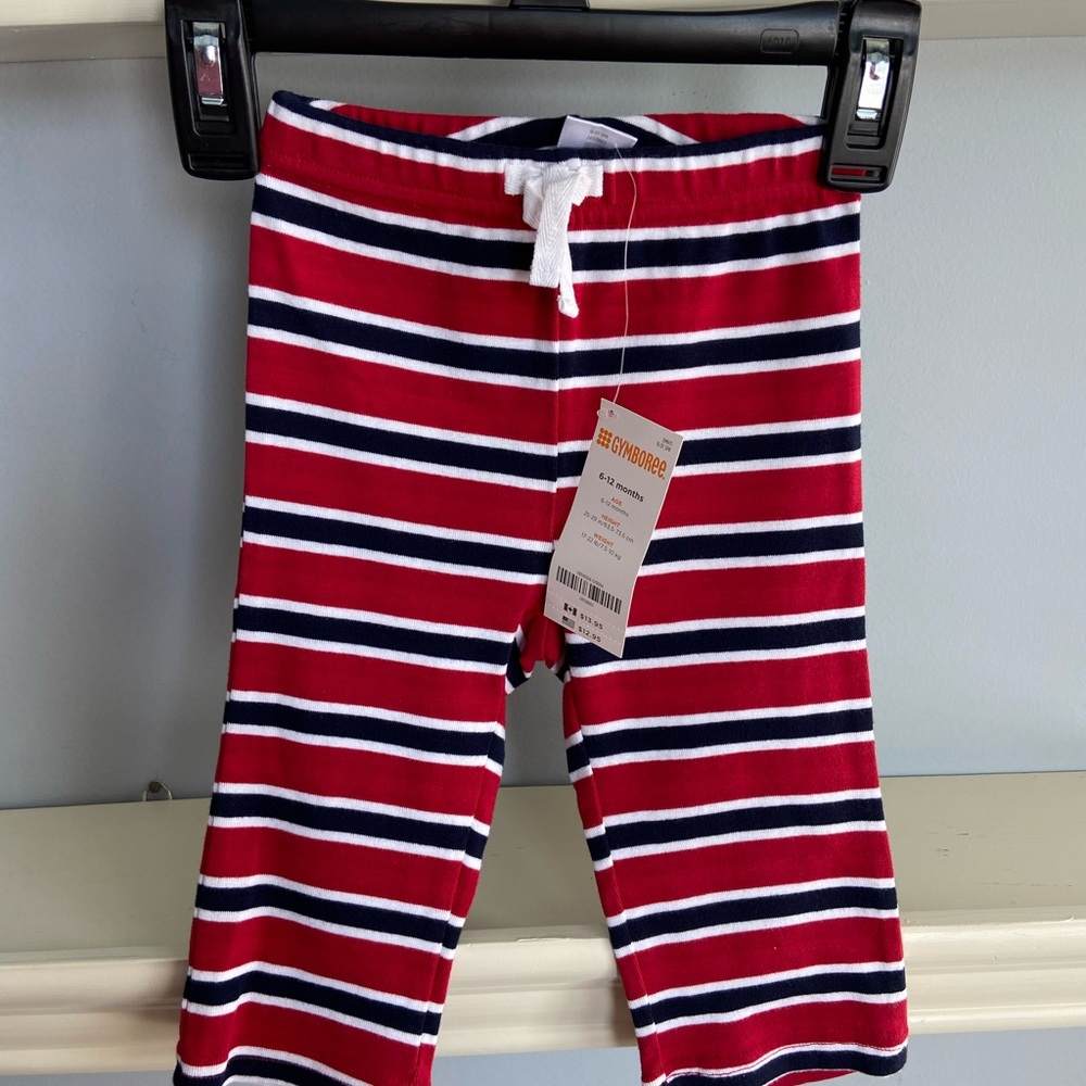 Gymboree Red and Blue Casual Bottoms with Elastic Waistband - Picture 1 of 4
